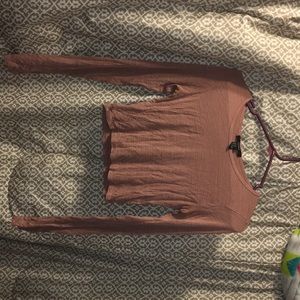 long sleeve crop top